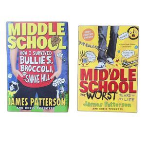 LOT of 2 PATTERSON Middle School Books: Worst Year of My Life, How I Survived